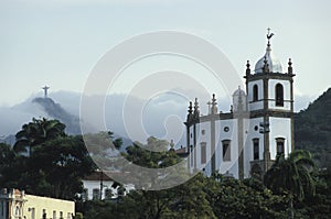 The church of Nossa Senhora da Gloria do Outeiro and the statue photo