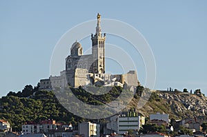 The church Notre Dame de la Garde of Marseille