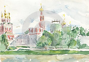 The church Novodevichy convent