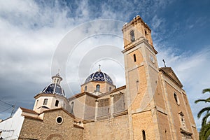 The Church of Nuestra SeÃÂ±ora del Consuelo de Altea in Altea in Valencia, Spain in 2022