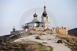 Church in Old Orhei, Moldova photo