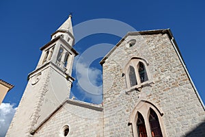 The Church in the Old Town of Budva, Montenegro
