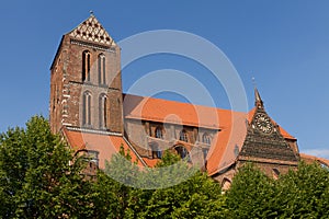 Church in old town Wismar in Germany