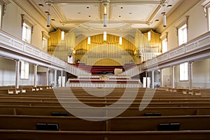 Church with organ