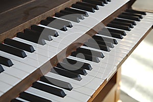 Church organ keyboard