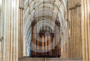 Church organ in York Minster photo