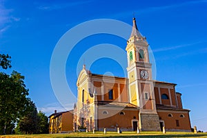 The church os St. Apollinaris in Castello di Serravalle, Valsamoggia, Emilia Romagna, Italy