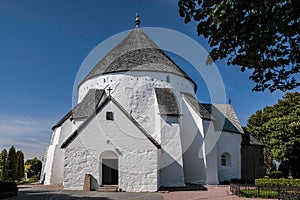 The church Osterlars Kirke on Bornholm