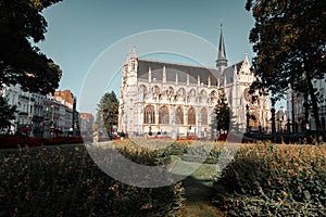 The Church of Our Blessed Lady of the Sablon in Brussels, Belgium