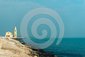 Church of Our Lady of the Angel on the beach of Caorle Italy