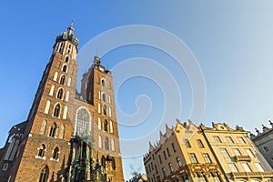 Church of Our Lady Assumed into Heaven also known as St. Mary's Church (Kosciol Mariacki) in Krakow