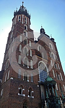 Church of Our Lady Assumed into Heaven (or St Mary's Basilica) in Krakow, Poland photo