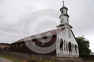 Church of Our Lady of Dolour in Dalcahue, Chiloe Island, Chile