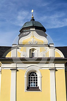 Church of Our Lady of Good Counsel in Dobra Voda, Czech Republic, sunny summer