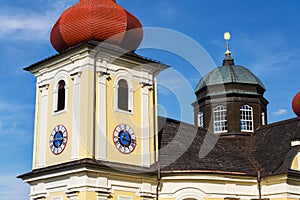 Church of Our Lady of Good Counsel in Dobra Voda, Czech Republic, sunny summer