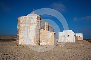 Church of Our Lady of Grace at Sagres Fortress,Algarve, Portuga