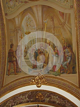 Church of Our Lady of Graces. Ceiling painting.