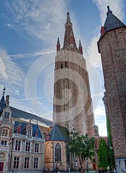 Church Our Lady houses Bruges / Brugge, Belgium photo