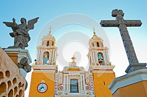 Church of Our Lady of Remedies in Cholula. Mexico