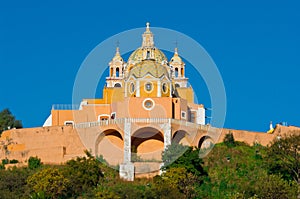 Church of Our Lady of Remedies in Cholula. Mexico