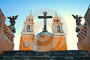 Church of Our Lady of Remedies in Cholula. Mexico
