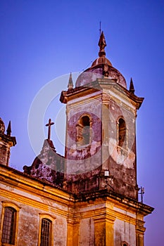 A church at Ouro Preto, Minas Gerais, Brazil