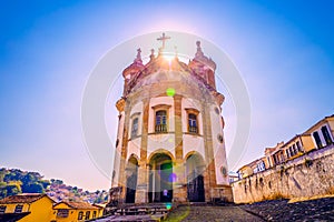 A church at Ouro Preto, Minas Gerais, Brazil