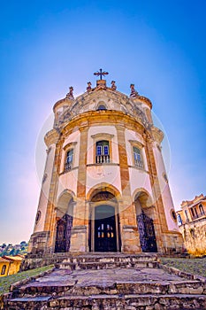 A church at Ouro Preto, Minas Gerais, Brazil