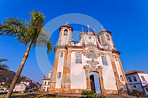 A church at Ouro Preto, Minas Gerais, Brazil