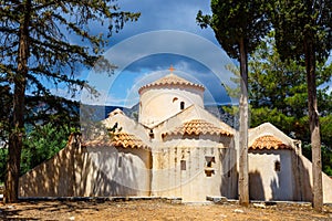 The church Panagia Kera in the village Kritsa, Crete