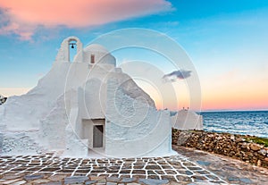 Church of Paraportiani on island Mykonos, Greece