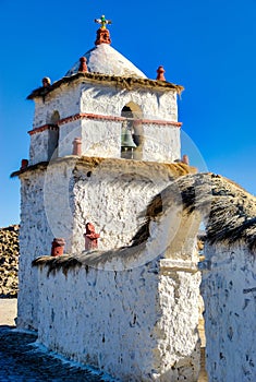 Church of Parinacota, tiny village of chilean Andes