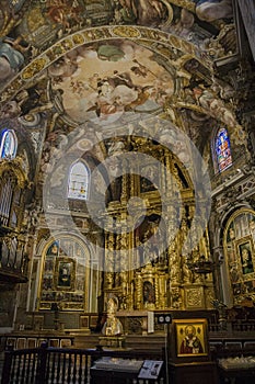 Valencia, Spain - 07/24/2019: Parroquia and Iglesia de San Nicolas de Bari y San Pedro Martir photo