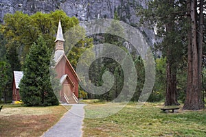 Church in park