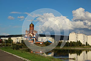 Church in the park, Zelenogorsk, Krasnoyarsk region