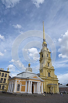 Church in the Peter and Paul Fortress, where the tsars were buried.