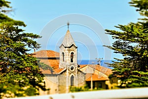 church, photo as a background, photo as a background , in principado de asturias, spain europe photo