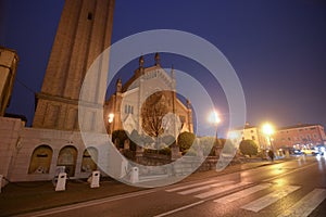 The church of Pieve di Soligo in the province of Treviso, Italy