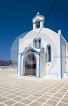 Church Pollonia Milos Cyclades Greek island photo