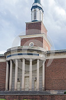 Church Portico and Columns at Entrance