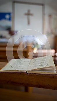 Church Prayerbook On A Pew 1