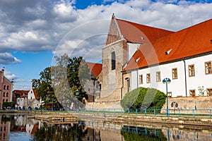 Church of Presentation of the Blessed Virgin Mary and Dominican Monastery are famous gothic landmarks of Ceske Budejovice. Czechia