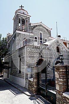 Church in pyrgi, greece