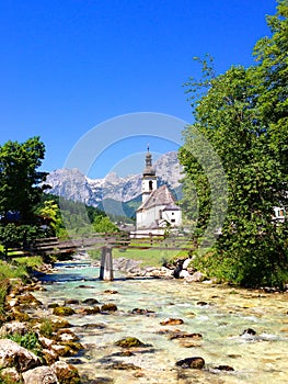 Church in Ramsau, Bavaria