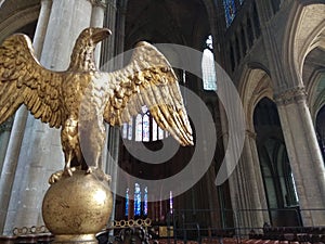 detail of the cathedral in normandia photo