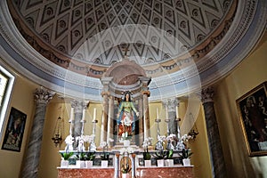 Church in Rivera at monte tamaro photo