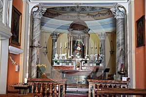 Church in Rivera at monte tamaro photo