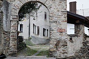 Church in Rivera at monte tamaro photo