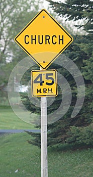 Church Road Sign