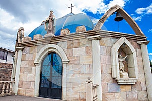 Church on the road between Sogamoso and Corrales on the municipality of Topaga in the departament of Boyaca in Colombia